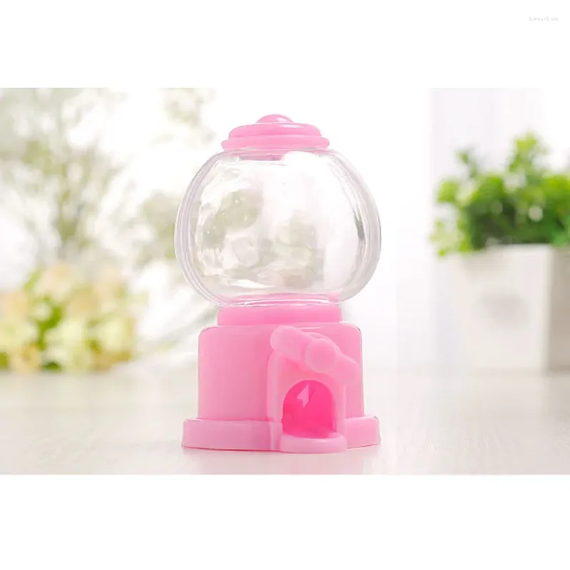 Storage Bottles 6pcs Gumball Machine 3 Inch Candy Dispenser Bubble Bank For Kids Party Favors ( ) Small Vending