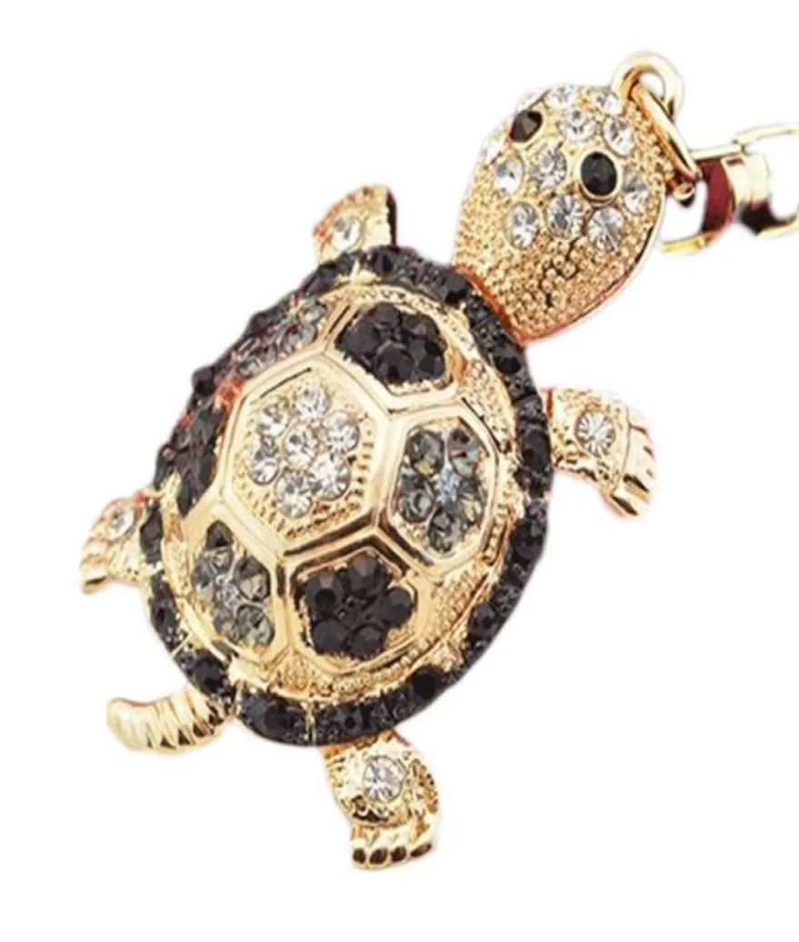 4 couleurs Little Turtle Keychain Animal Key Chain Women Jewelry Accessoires Sac Pendentif Key Ring9609113