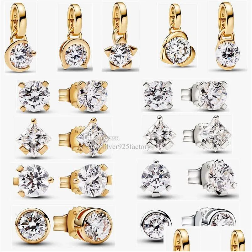 Stud 2024 Nouveau 925 Sier Brocs d'oreille pour femmes Designer Jewelry Fashion Charms Gold Pendant Diy Fit