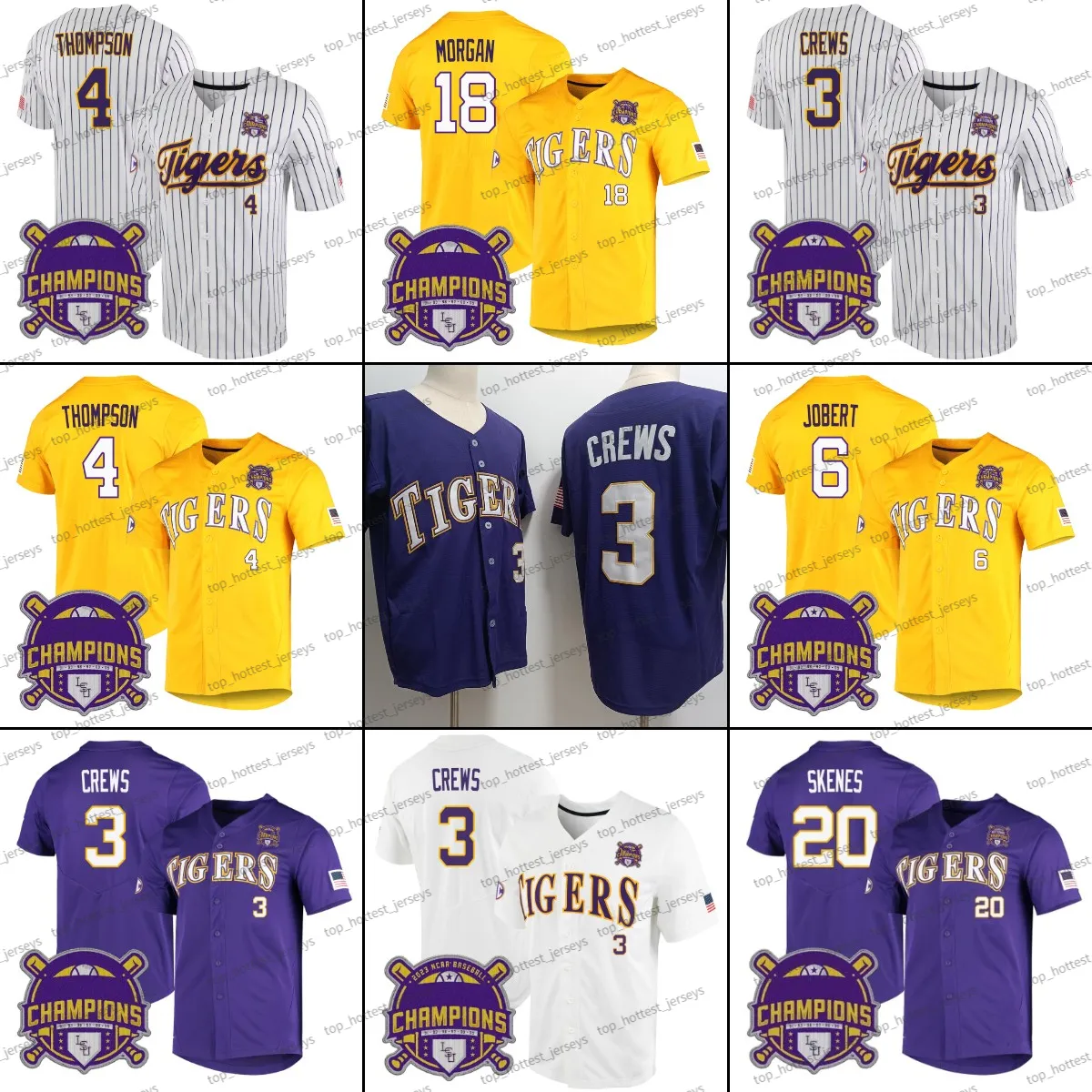 Save Big on Bulk Lsu Tigers Baseball Jersey Authentic Collegiate Baseball  Jersey White, Yellow, Purple Perfect For Game Day Best Deals on DHgate