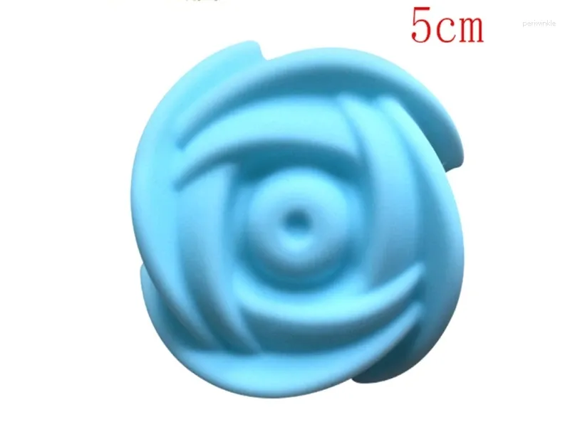 Baking Moulds 1000pcs/lot Fast 5CM Rose Flower Cake Mold Pudding Grade Silicone Cupcake Mould Random Colors