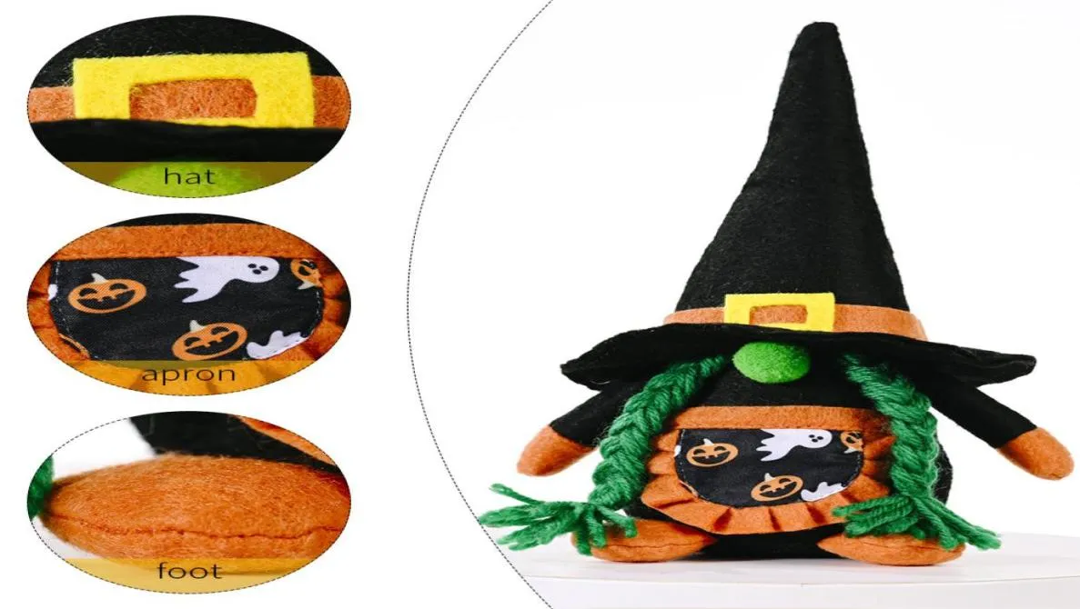 2021 neue klassische Partyversorgungen Halloween Decoration Plüsch Gnomes Gesichtige Puppenverzierungen für das Einkaufszentren Fenster 9553089