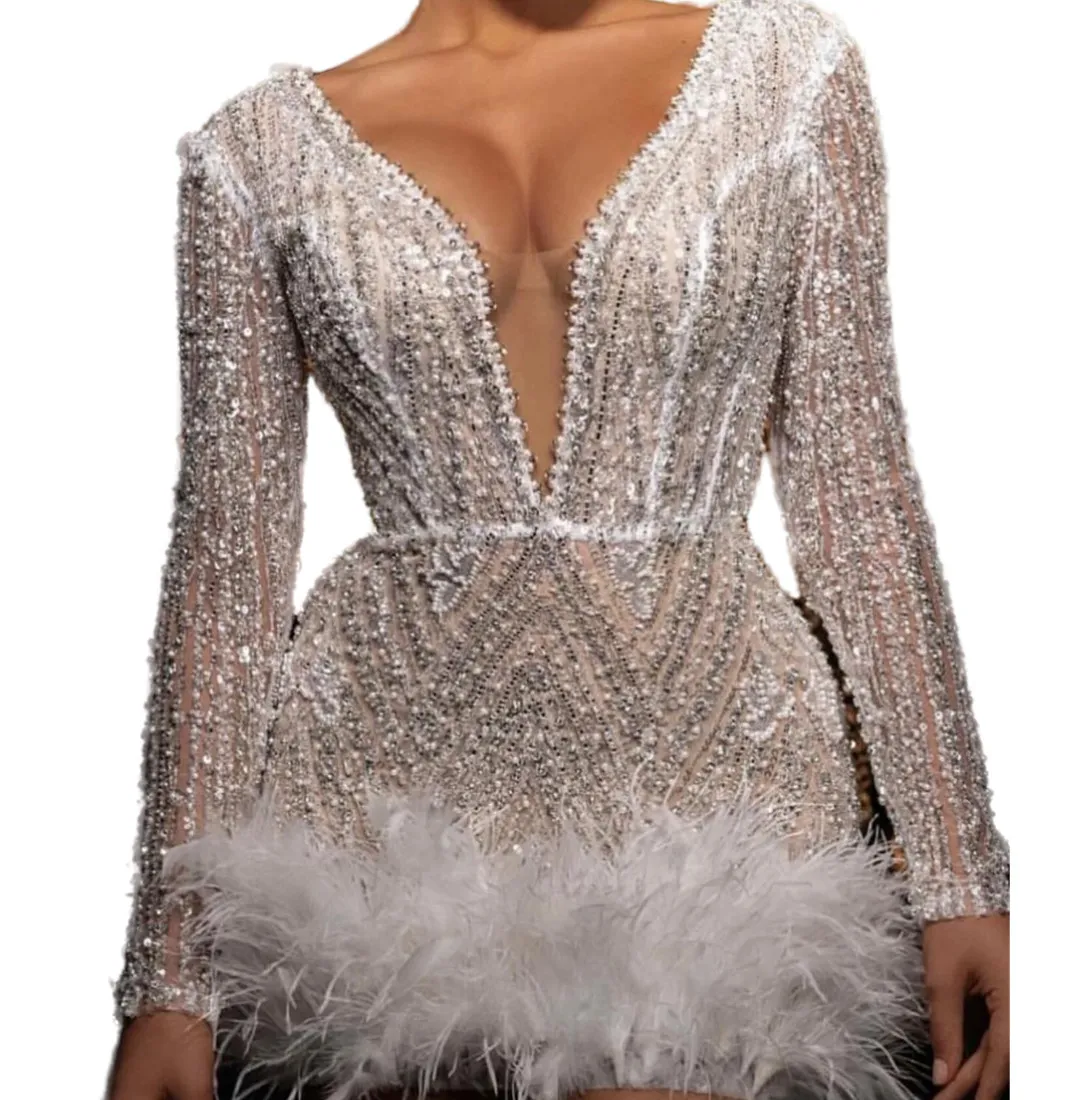 White Sequin Graduation Dress: Short Mini Homecoming... From Chic_cheap,  $203.32 | DHgate.Com