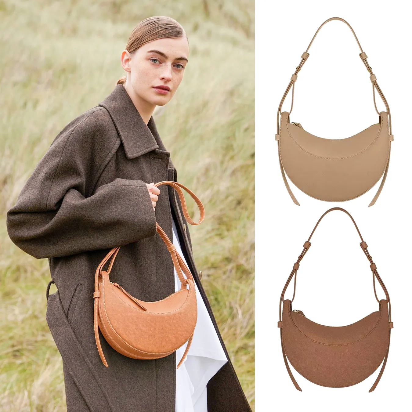 Crescent moon bag sale