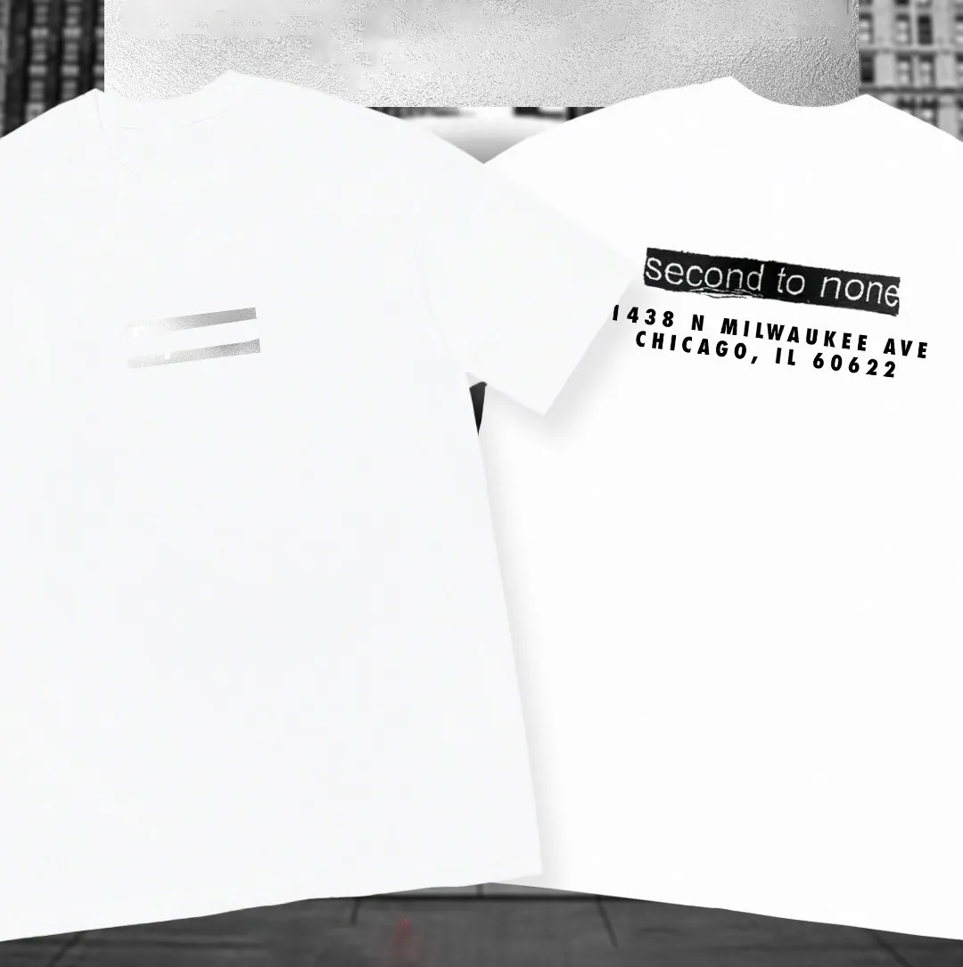 패션 캐주얼 한 여름 시카고 제한 남자 티셔츠 편지 인쇄 O- 넥 느슨