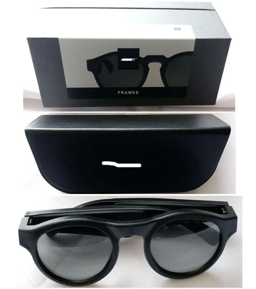 Boses Frames Audio Sunglasses avec casque d'oreille ouvert noir avec connectivité Bluetooth6611877