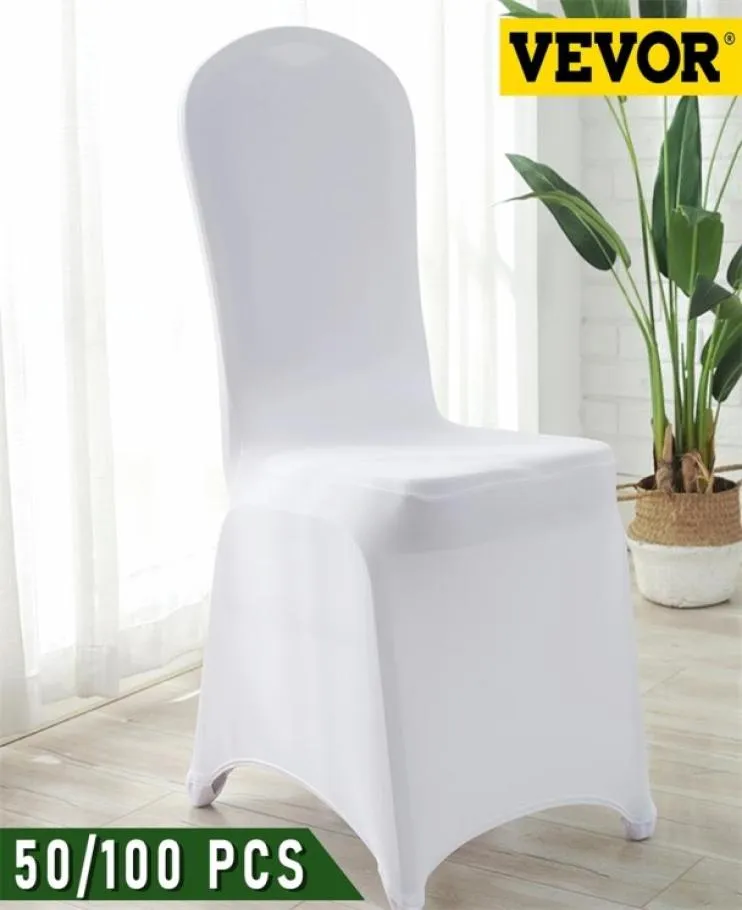 VEVOR 50 100PCS Pokrywa krzesełka ślubnego spandex odcinek do restauracji bankiet El Dining Party Universal Cover 2205127183542