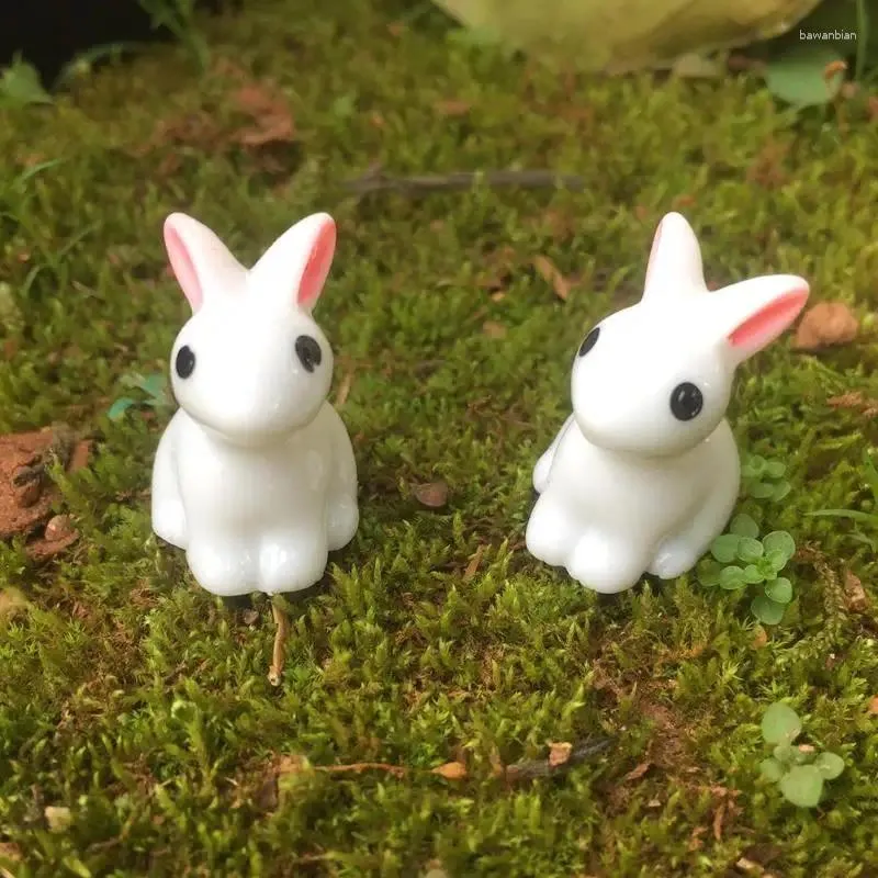 Dekoracyjne figurki mini ornament ogrodowy uroczy miniaturowy figurka roślina wróżka syntetyczna żywica ręcznie malowana zwierzę