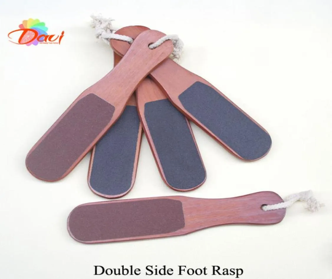 Pied en bois Rasp Feet Tools Nail 10pcslot Red Wood Foot Fichier Nail Art File de manucure Kits6154116