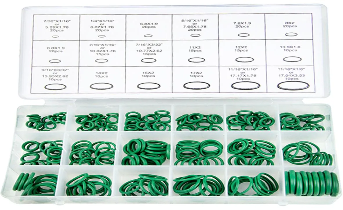 270pc NBR Wechselstrom verwenden o Ring -Sortiment Set Home oder Factory HNBR Oil Sealing 18 Größe TC ROHS -Zertifizierung Kit8546565