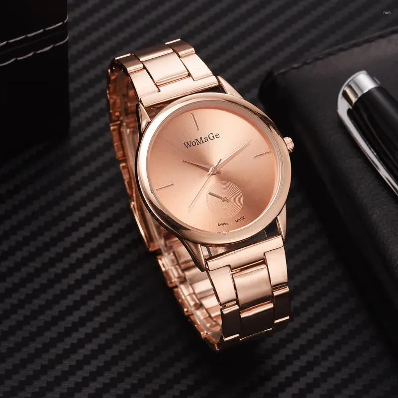 Womage watch rose gold shop