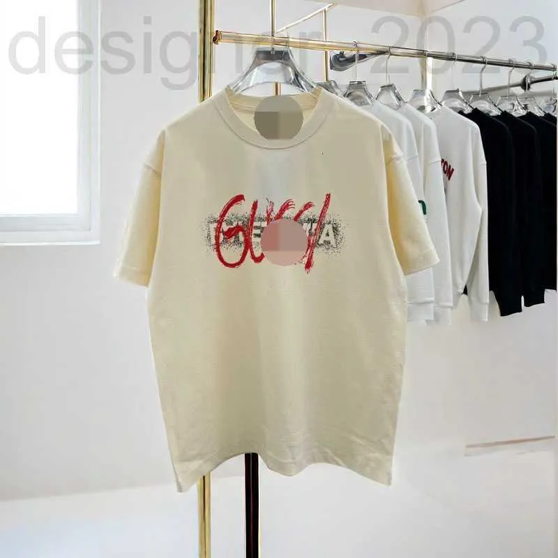 T-shirts masculins Designer de haute qualité Cotton 260G Paris Co T-shirt à manches courtes de marque pour la tendance de style mince d'été masculin 7A1Q