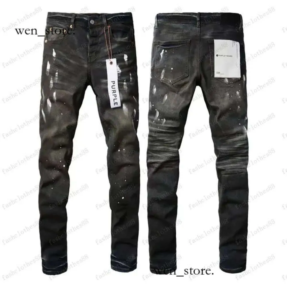Paarse jeans denim broek heren jeans ontwerper Jean Men Black broek hoogwaardige kwaliteit rechte ontwerp retro streetwear casual zweetwedstrijden ontwerpers 24SS 662