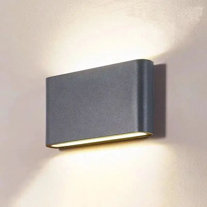 مصباح الجدار مصابيح LED LED في الهواء الطلق IP65 غسل الضوء 8W16W صعودا أسفل الإضاءة الاكريليك الحديثة لغرفة المعيشة غرفة النوم