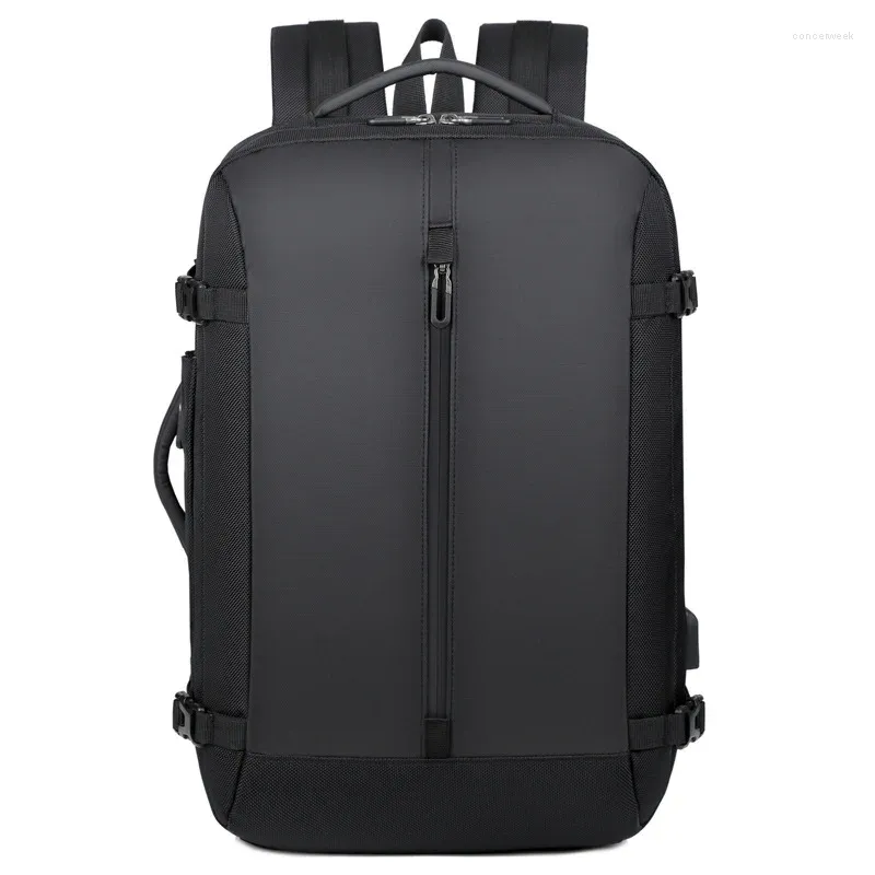 Backpack Laptop voor mannen Daypack met USB Port Sacoche Homme Fashion Student Bookbag College Mochila Masculina Impermeevel