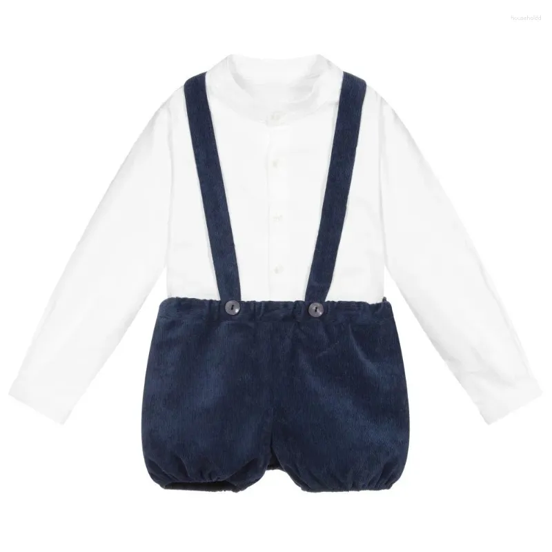 Kläder sätter pojkar kläder spanska småbarn baby flickor bomullsklänning född spädbarn kläder