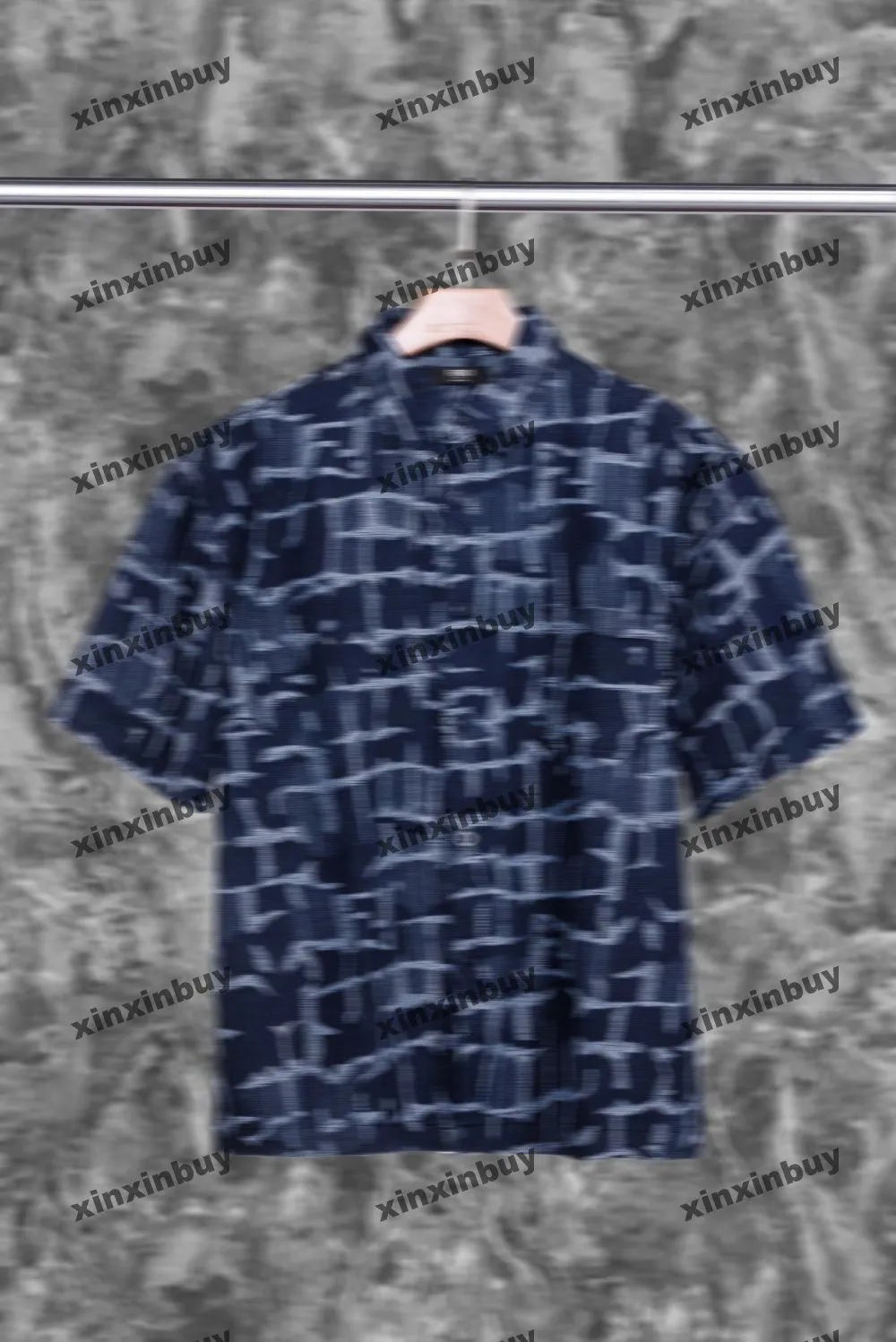Xinxinbuy Men Designer Tee T Shirt 2024 Italy Letter Jacquard Destrowed Denim Fabric 1854 Sets半袖女性ホワイトブラックブルーS-2xl