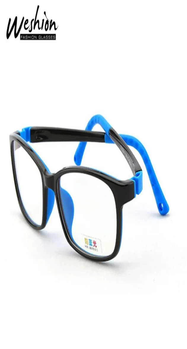 Adolescents anti-bleu verres légers enfants enfants tr slicone optique frame garçon fille vintage claire ordinateur anti-glare lunettes uv401865148