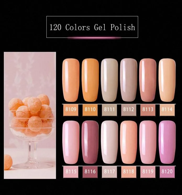 Modelones roze kleurenreeks UV gel nagellak nail art afwezig led hybride varnish semi permanent UV -email UJ8Z7503475