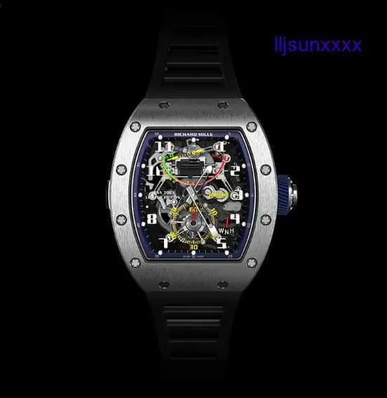 Högkvalitativ armbandsur Designer Luxury Men's Watch Classic Limited Edition RM036 Tourbillon Watch Manual Winding Tourbillon Movement Sports Watch