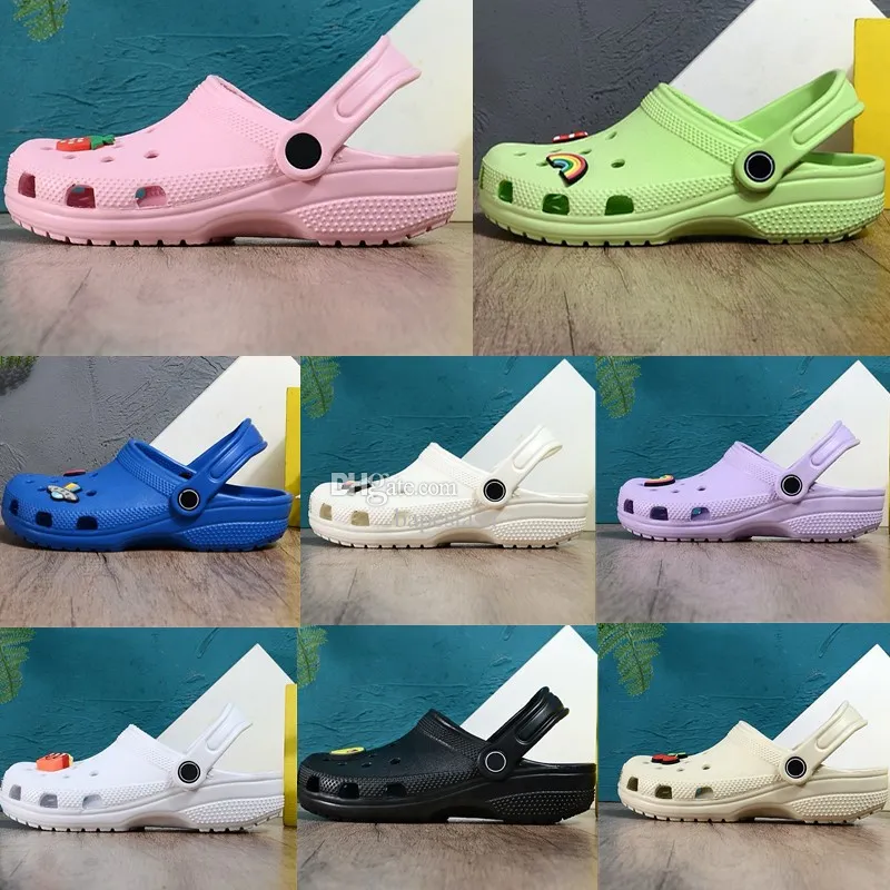 Dziecięce dzieci Slipper Clogs Sandały plażowe Maluch Baby Croc Runner Buty młode dzieci chłopcy projektant Eva Slajdes Różowy czarny niebieski biały buty