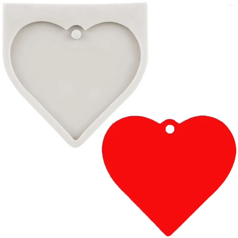 Bakvormen glanzende liefde hart vorm siliconen vormen diy sleutelhanger decoratie sleutelring epoxy hars schimmel hanger sieraden ambacht aangepaste sleutelhangers