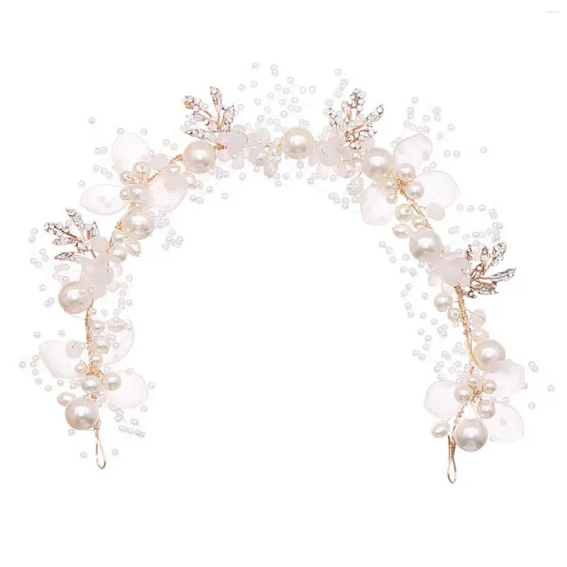 Copricapo fiore di testa della corona della corona di perle da sposa per decorazioni per la testa della festa del festival
