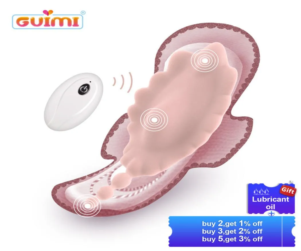 Guimi Pussy Massage Butterfly Sex vibratrice télécommandée Vibrante Pagulateur périnée