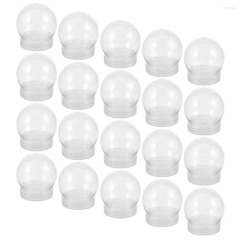 Party suministra globos de agua transparentes con tornillos fuera de las tapas de nieve vacía haciendo accesorios de plástico para visualización de navidad
