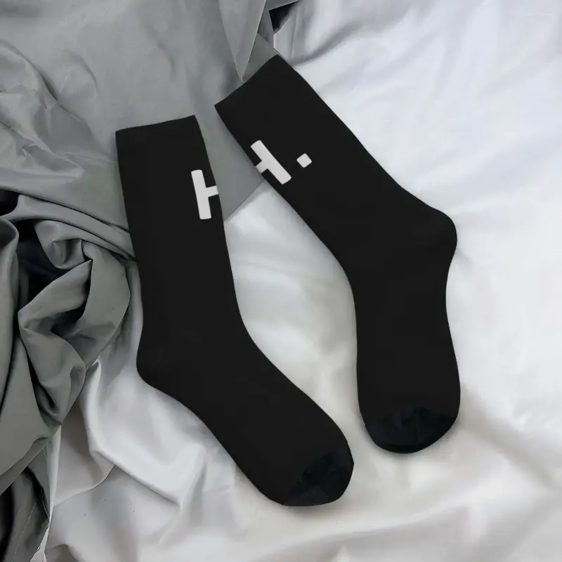 Женские носки Black H Stockings Unisex Word Soft Vintage Spring Running Sports Anti Slip Custom Fire