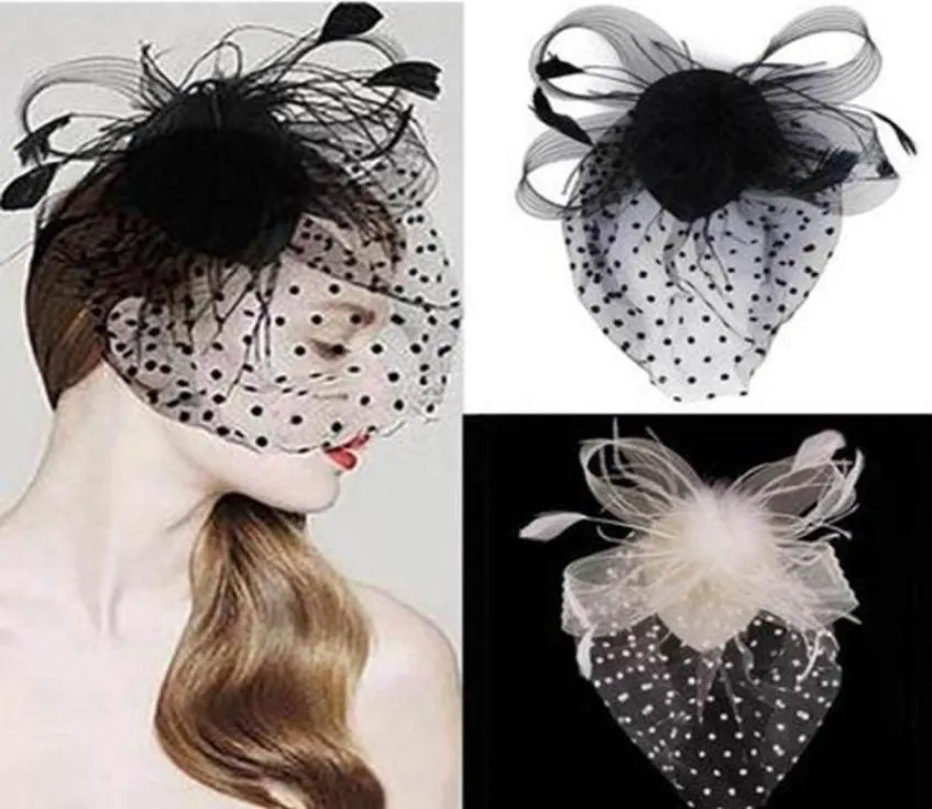 STAYY BRIM HATS Style Party Fascinator Hair Accessory Feather Clip Clip Hat Fleur Lady Veil Veil Wedding Decor5199977