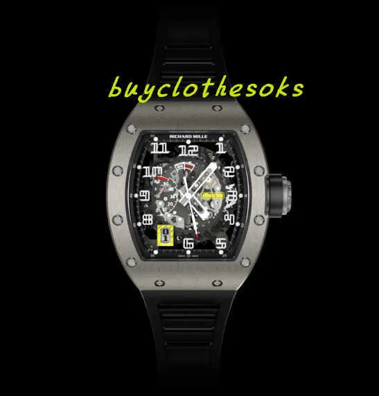 Высококачественные наручные часы дизайнер роскошные мужские часы Classic Limited Edition RM030 Clutch Swing Автоматические обмотки пустые автоматические обмотки движения