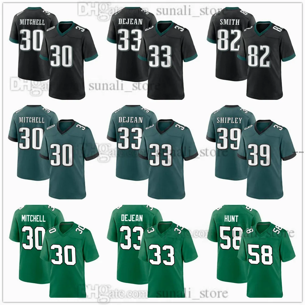 2024 Draft Pick Football Jersey 30 Quinyon Mitchell 33 Cooper Dejean 58 Jalyx Hunt 39 Will Shipley 82 Ainias Smith 54 Jeremiah Trotter Jr. 79 Trevor Keegan Stitched