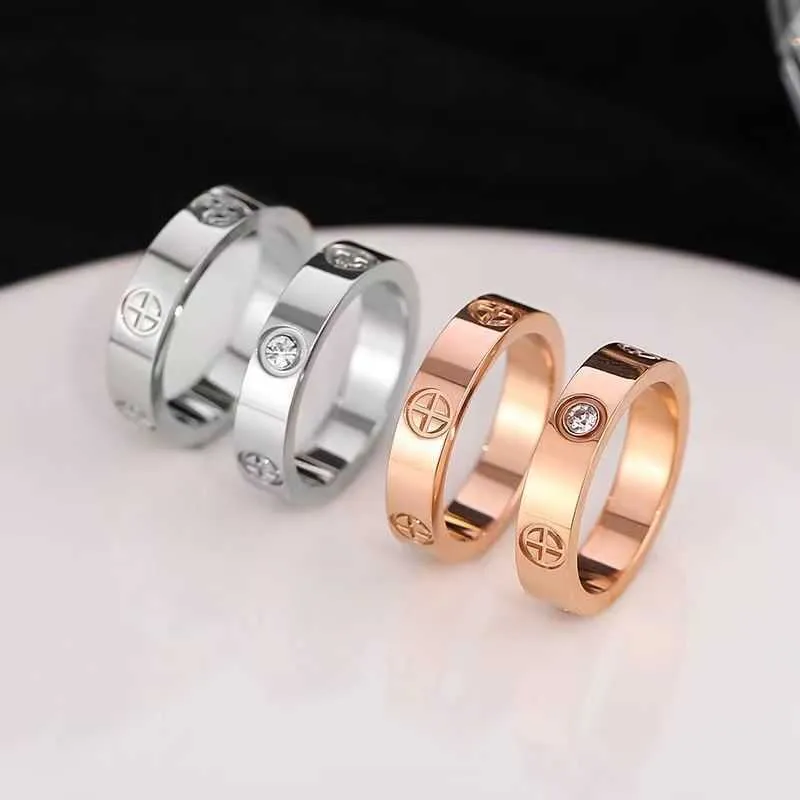 Ernstes Leben Paar Ring ein minimalistischer und vielseitiger Finger vegetarischer Liebestrend mit Karren Originalringen C Haus