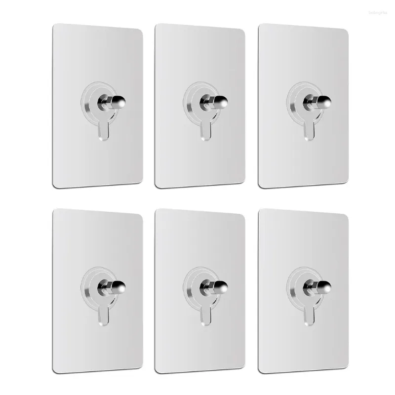 Hooks 6x Wall Hook Strong lijm po frame hanger schroeven opslag voor klokkastkast keuken keuken badkamer plank gereedschap