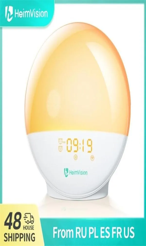 Heimvision A80S WiFi Smart Wake Up Light Workday Alarm Clock med 7 Colors SunRisesunset Life Tuya App Works 2108049710358
