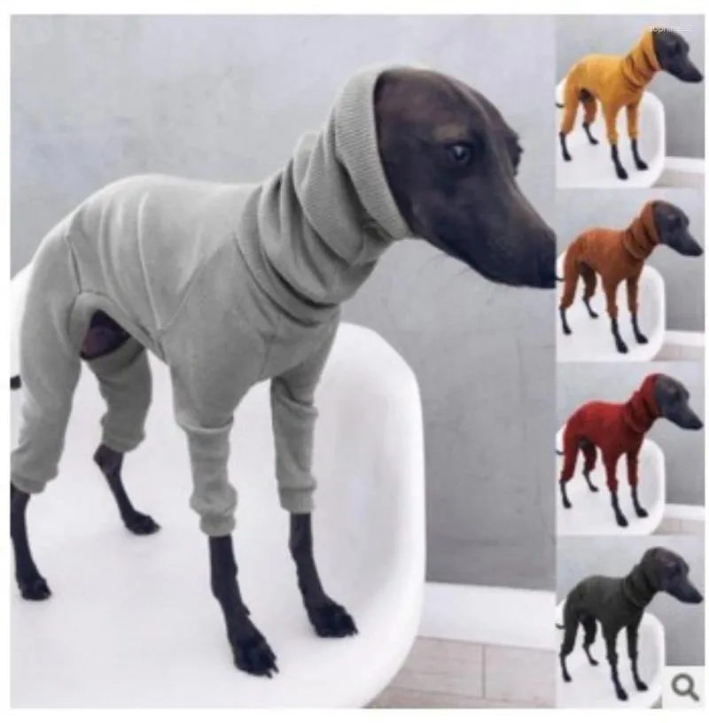 Vêtements pour chiens Automne et Vêtements pour animaux de compagnie en tricot à quatre points Pull à quatre pattes Écharpe longue à capuche à capuche proche