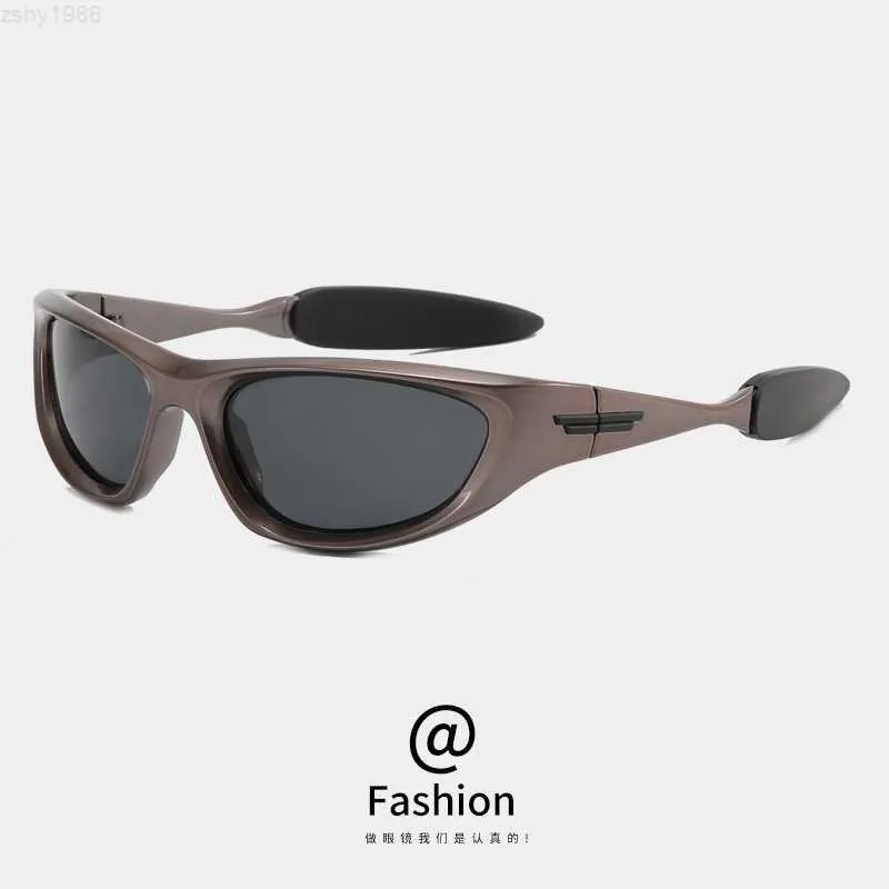 Nouvelles verres personnalisés Yk Technology Sensation Lunettes de soleil Mentide Instagram Technology Sensation Future Style Sunglasses Womens Sweet Cool Style