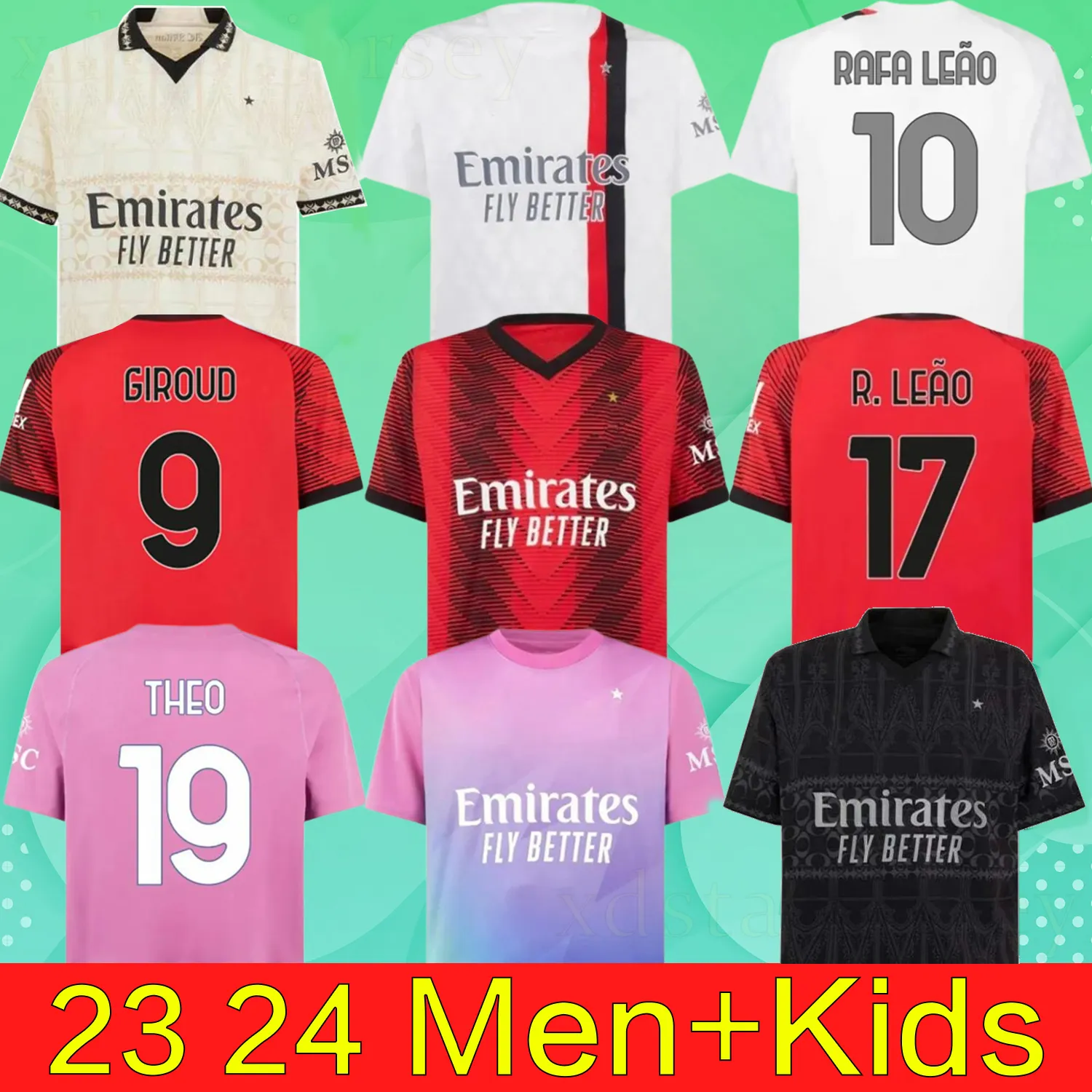 3xl 4xl 23 24 Milans Ibrahimovic Giroud Soccer Jerseys Pulisic Theo Toni REIJNDERS SHIRT ROMAGNOLI Rafa Leao S.Castillejo Reijnders Loftus-Cheek Football Uniform