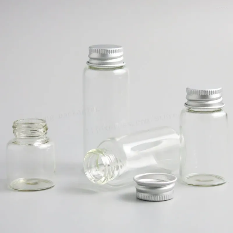 Storage Bottles 500 X Empty Travel 8ml 15ml 20ml 25ml Liquid Sample Collection Glass Vials Screw Aluminium Lids 1/2