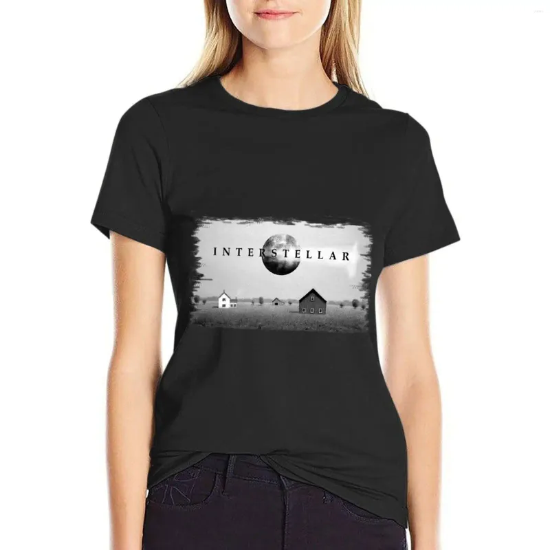 Женские поло в межзвездной черно-белой футболке Hippie Одежда