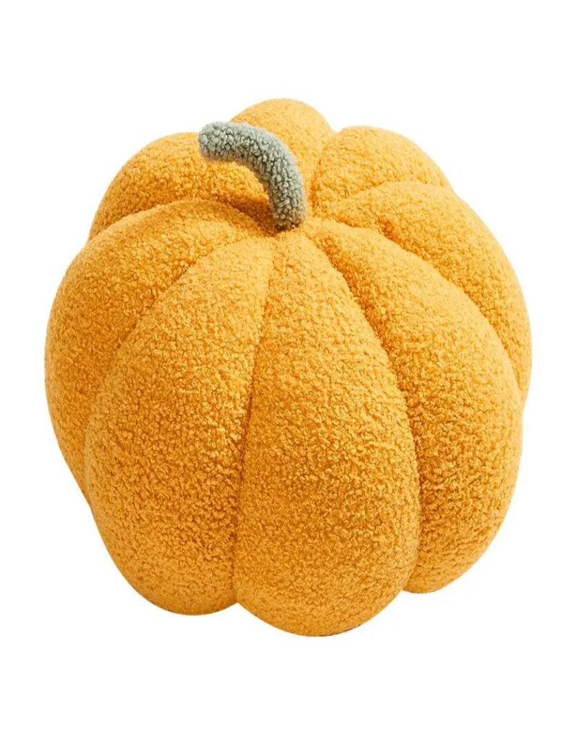 Kissendekorative Kissen Office Stuhl Kissen lila gelbe weiße Kürbisform -Kissen für Halloween Dekor süße Kinder Plush3595037