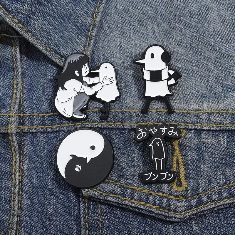 Frank Pins Esmaltados De Desenho Animado Broches De Metal Mochila