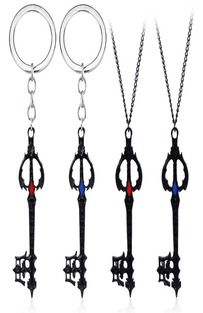 Game Kingdom Hearts Sora Keyblade Alloy Key Chains Keychain Keyfob Keyring Key Chain Pendant Necklace Jewelry Accessories5906491