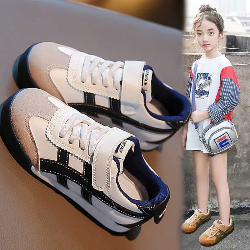 Sneakers Childrens Forrest Gump Shoes and Boys 2023 Spring Autumn New Girls Leisure Sport Mens Treasure Trendy Brand H240510
