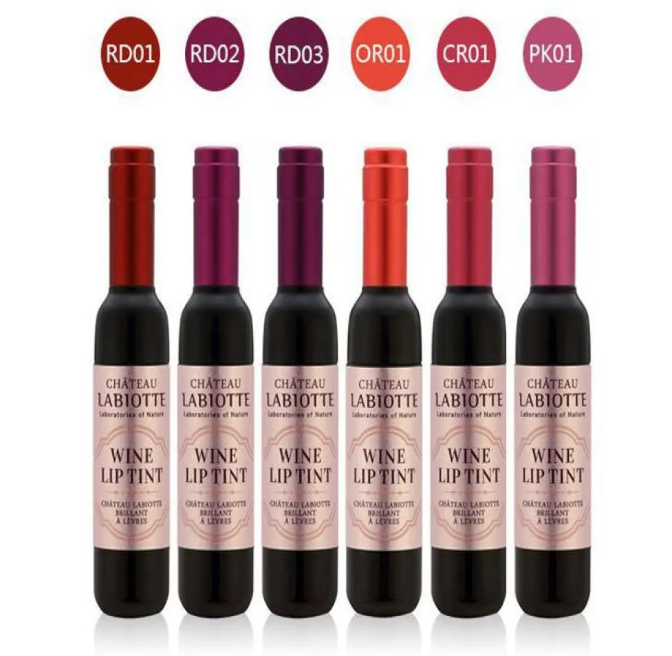 Labiotte wijnfles lip Gloss Chateau LIBIOTTE WINE LIP TINT MET BLOGGER 6 kleuren voor optie DHL 2026700