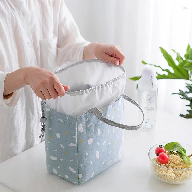 Sacs de rangement pour bébé Aliments Isolation de lait imperméable Sac à lunch oxford