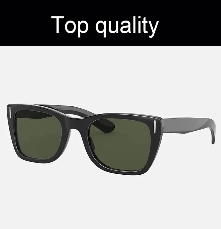 Raggi di alta qualità 2248 occhiali da sole lenti vetro donne uomini acetato tela di vetro occhiali da sole per custodia femmina maschi