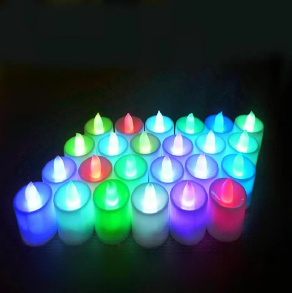 3545 cm LED Decoratieve Tealight Tea Candles Flameless Light Battery bediende bruiloft Verjaardagsfeestje Kerstdecoratie5601581