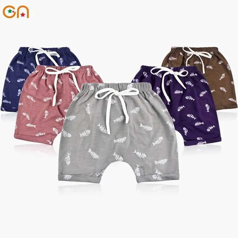 Shorts Childrens Cotton Shorts Jungen und Mädchen Baby Mode gedruckte Shorts Childrens süße hochwertige Shorts Geschenk CN D240510